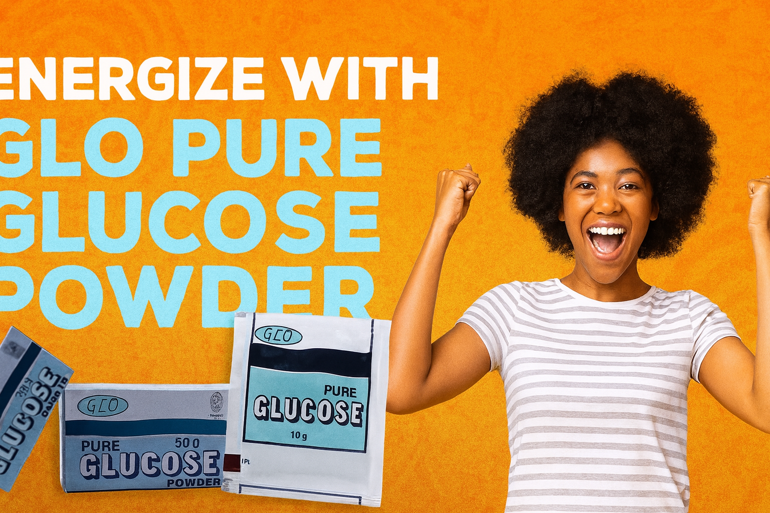 Energize with Glo Pure Glucose Powder